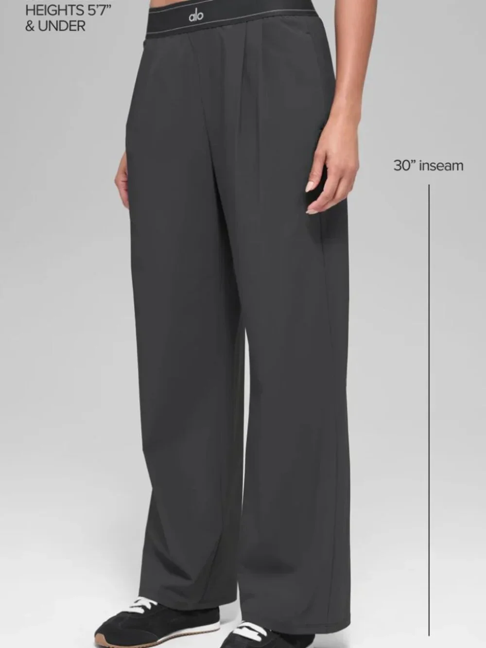 🌙ALO Yoga Leg-Lengthening Suit Pants Dark Gray🌙 30-inch Regular